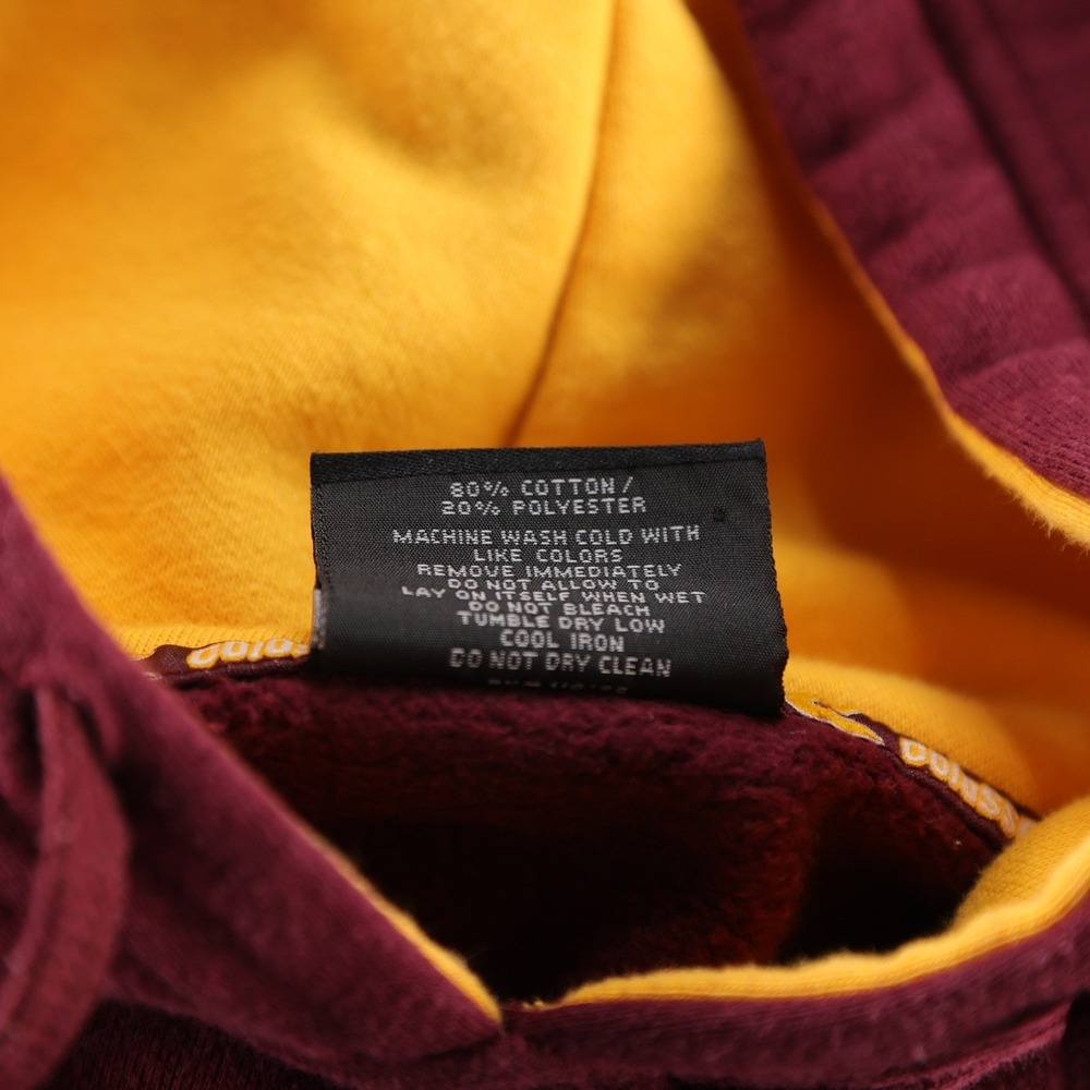 Colosseum Minnesota Golden Gophers Hoodie Mens Medium Maroon Gold Pullover NCAA - Picture 10 of 10